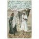 carte postale ancienne EGYPTE. Bedouins in the Desert avec Chameaux