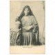 carte postale ancienne Egypte. Femme Bédouine porteuse d'eau vers 1900