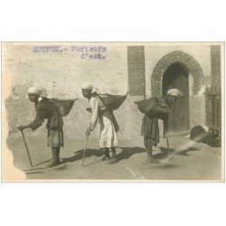 carte postale ancienne EGYPTE. Jeunes Porteurs d'eau. Photo cpa