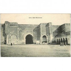 carte postale ancienne MAROC. Bab Mensour