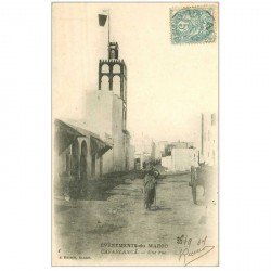 carte postale ancienne MAROC. Casablanca une Rue 1907