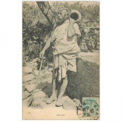 carte postale ancienne Maroc. Un Marocain Porteur d'eau 1905