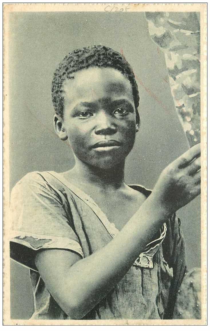 carte postale ancienne CONGO. Jeune Congolais de Kisantu