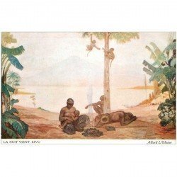 carte postale ancienne GABON. Kivu la Nuit vient par Allard l'Olivier