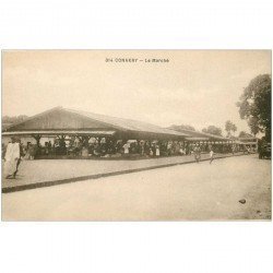 carte postale ancienne GUINEE. Conakry. Le Marché