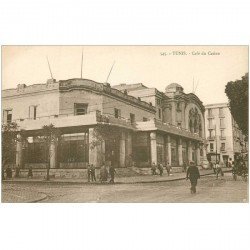 carte postale ancienne TUNISIE. Tunis. Café du Casino