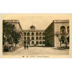 carte postale ancienne Tunisie. TUNIS. Caserne Forgemol