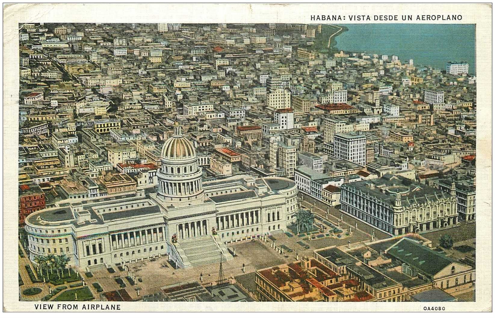 CUBA. Habana vista desde un Aeroplano. View from Airplane 1937