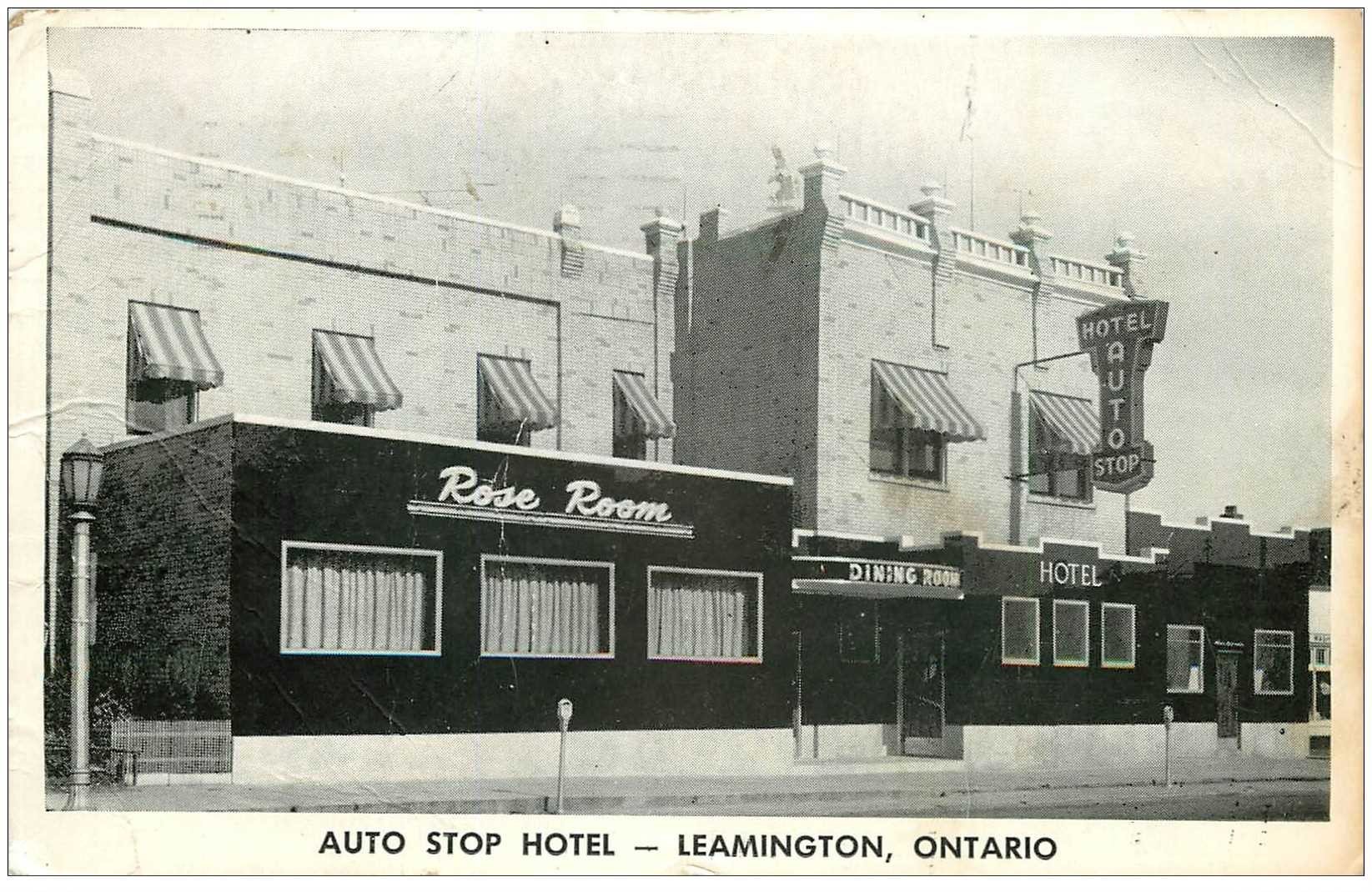 CANADA. Auto Stop Hotel Leamington Ontario 1960