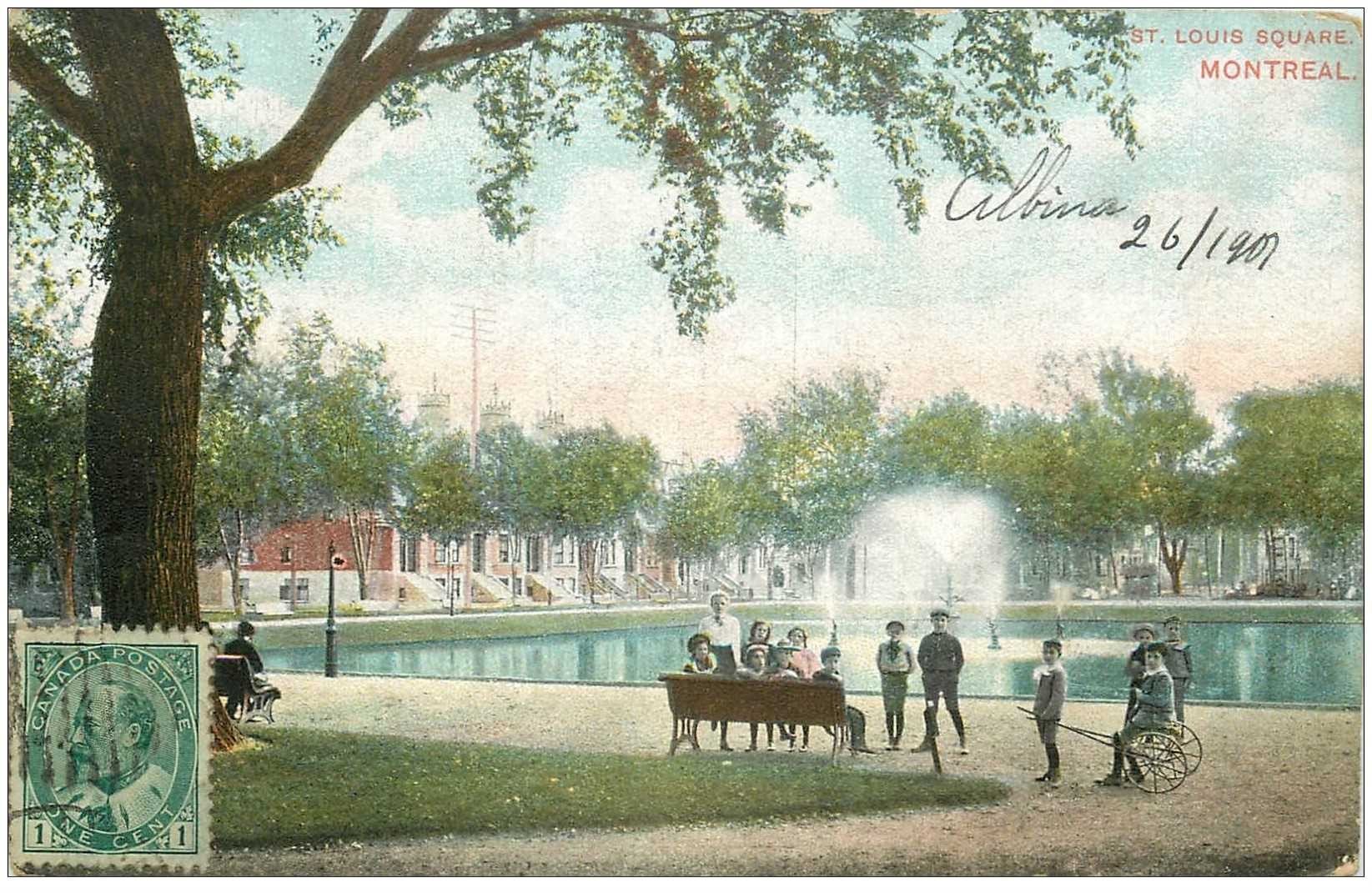 CANADA. Montreal. St Louis Square 1907