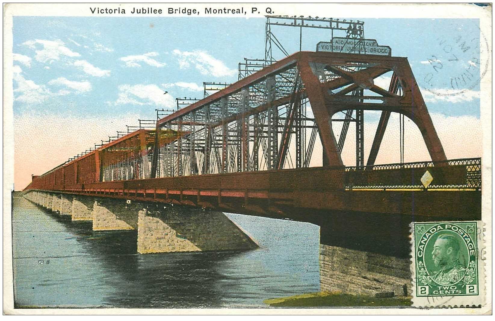 CANADA. Montreal. Victoria Jubilee Bridge 1922