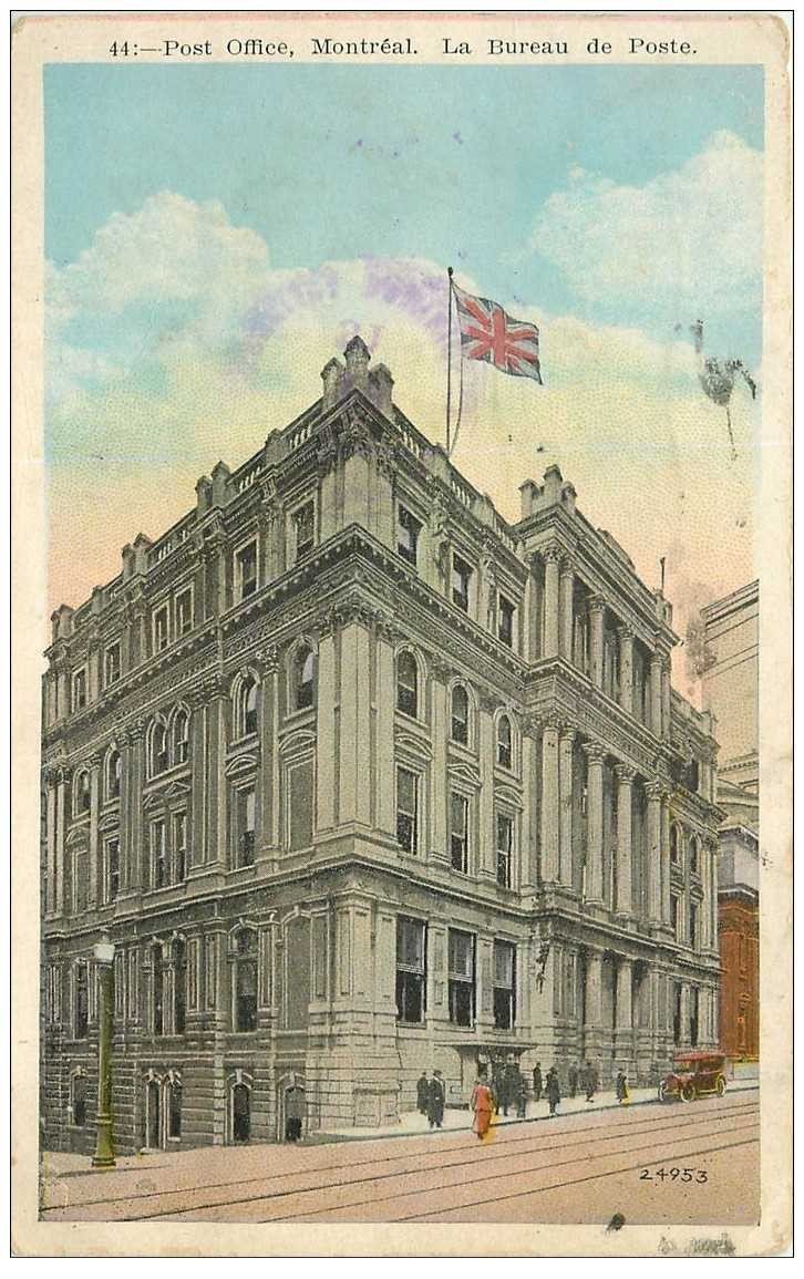 CANADA. Post Office Montréal. Le Bureau de Poste 1931
