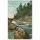 carte postale ancienne QUEBEC. Rapids at Head of Montmorency Falls 1907