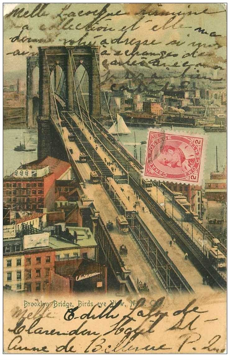 ETATS UNIS. New York. Brooklyn Bridge 1905