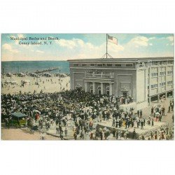 ETATS UNIS. New York. Municipal Baths and Beach. Coney Island