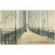carte postale ancienne ETATS UNIS. New York. Promenade Brooklyn Bridge 1908