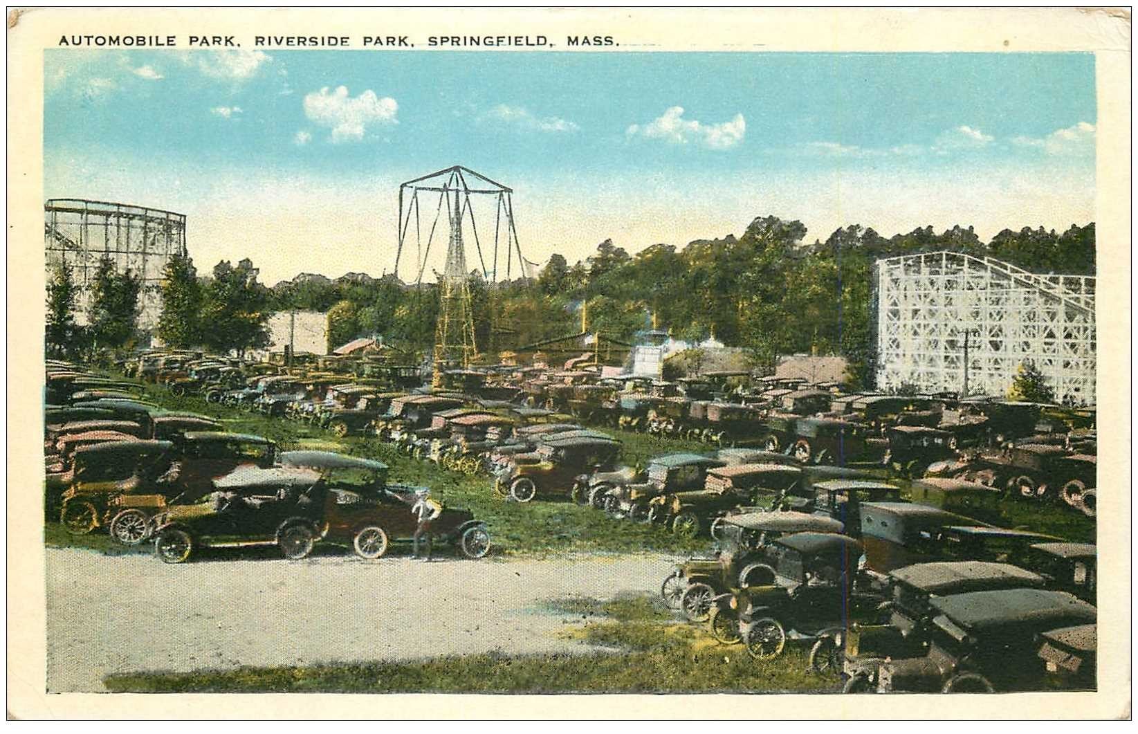ETATS UNIS. Ohio. Automobile Park. Riverside Park Springfield Mass.