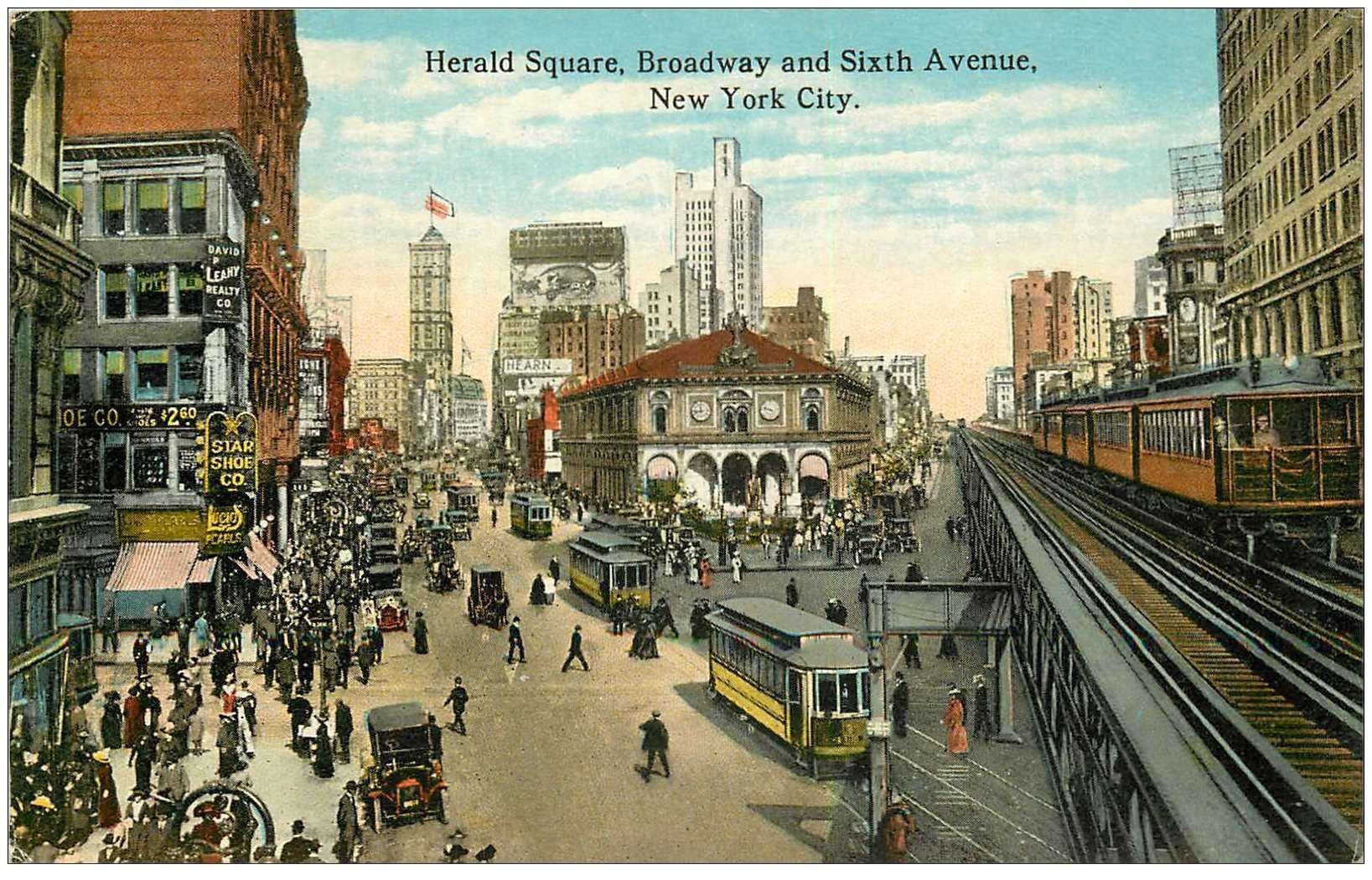 NEW YORK CITY. Herald Square Broadway and Sixth Avenue. Metropolitain