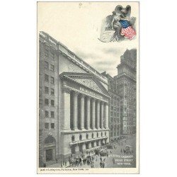 carte postale ancienne NEW YORK. Stock Exchange Broad Street