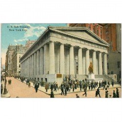 carte postale ancienne NEW YORK. U.S Sub Treasury