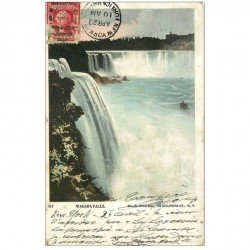 carte postale ancienne NIAGARA FALLS. New York vers 1907...