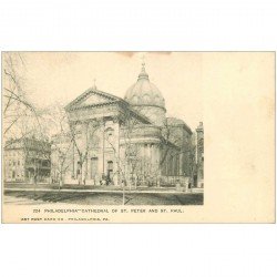 carte postale ancienne PHILADELPHIA. Cathedral of St. Peter and St. Paul