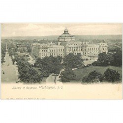 carte postale ancienne WASHINGTON. Library of Congress D.C