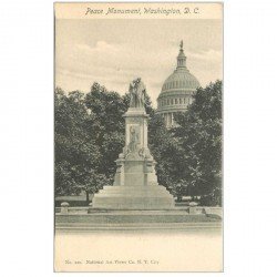 carte postale ancienne WASHINGTON. Peace Monument