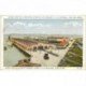 carte postale ancienne PANAMA CANAL. Lastet view of Atlantic Terminal Piers Cristobal
