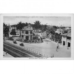 carte postale ancienne PANAMA. Cristobal. Allée des Paquebots. Photo carte postale