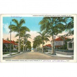 carte postale ancienne PANAMA. Mariana Arosemena Avenue bella vista