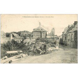 carte postale ancienne 02 NEUFCHATEL-SUR-L'AISNE. Garçons sur Grande Rue 1922