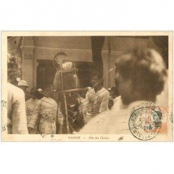 carte postale ancienne VIET NAM. Saigon. Fête des cheffys. Edition Nadal vers 1944