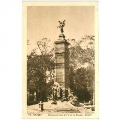 carte postale ancienne VIET-NAM. Saïgon. Monument aux Morts Grande Guerre