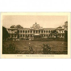 carte postale ancienne VIET-NAM. Saïgon. Palais du Gouverneur Général de l'Indo Chine