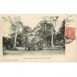 carte postale ancienne VIET-NAM. Saïgon. Puits Annamite au Jardin de la Ville 1906