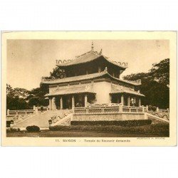 carte postale ancienne VIET-NAM. Saïgon. Temple du Souvenir Annamite