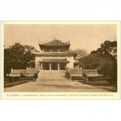 carte postale ancienne VIET-NAM. Saïgon. Temple Souvenir Annamite Jardin Botanique n°10