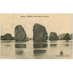 carte postale ancienne Viêt-Nam. TONKIN. Les Pleurs Baie Along