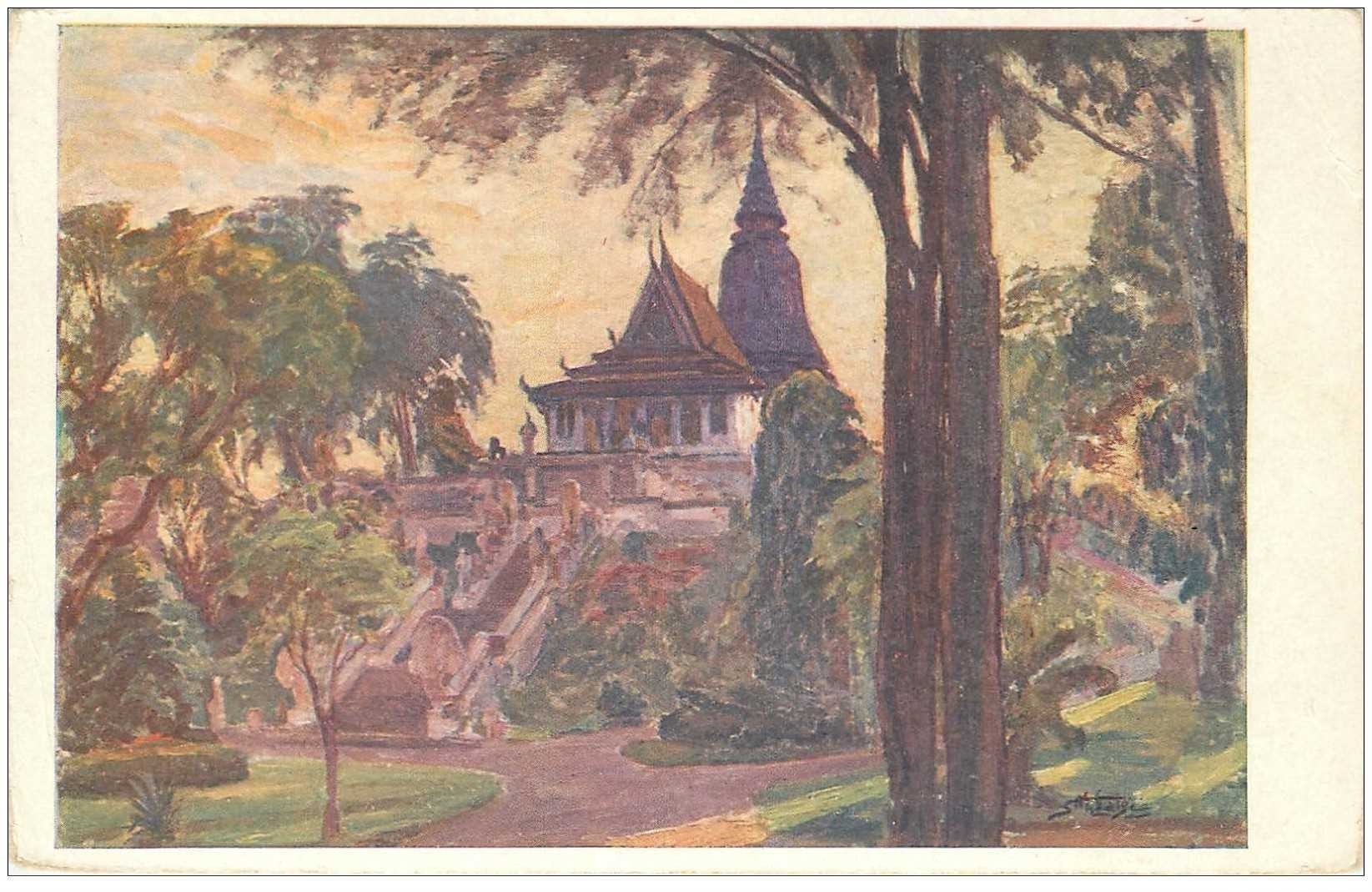 CAMBODGE. Pnom Penh. Le Pnom. Nam Vang Noc chua. Léger pli coin droit...