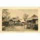 carte postale ancienne CAMBODGE. Un Village