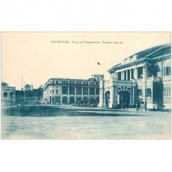 carte postale ancienne SINGAPOUR SINGAPOR. Place Impératrice Princes's Square