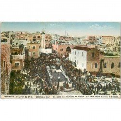 carte postale ancienne ISRAEL PALESTINE. Bethlehem. Le Jour de Noël Christmas day