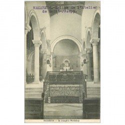 carte postale ancienne ISRAEL PALESTINE. Nazareth. Eglise Atelier Saint Joseph