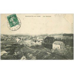 carte postale ancienne 02 NEUFCHATEL-SUR-L'AISNE. Vue générale du Village 1909