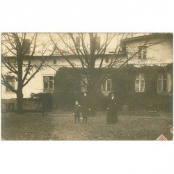 Allemagne. BUCHEN. Rare photo carte postale 1913 une famille dans une maison de Campagne