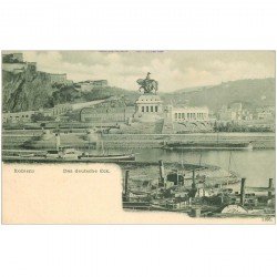 carte postale ancienne ALLEMAGNE. Koblenz das deutsche Eck vers 1900...