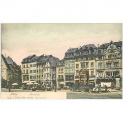 carte postale ancienne ALLEMAGNE. Mayence Mainz. Marktplaiz vers 1900...