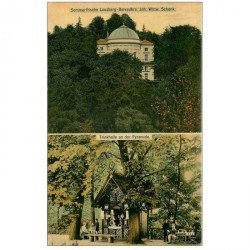 carte postale ancienne ALLEMAGNE. Sommerfrische Lousberg Belvedère Schenk. Trinkhalle an der Pyramide 1907