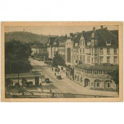 carte postale ancienne Arnstadt Thür Bahnhofstrasse